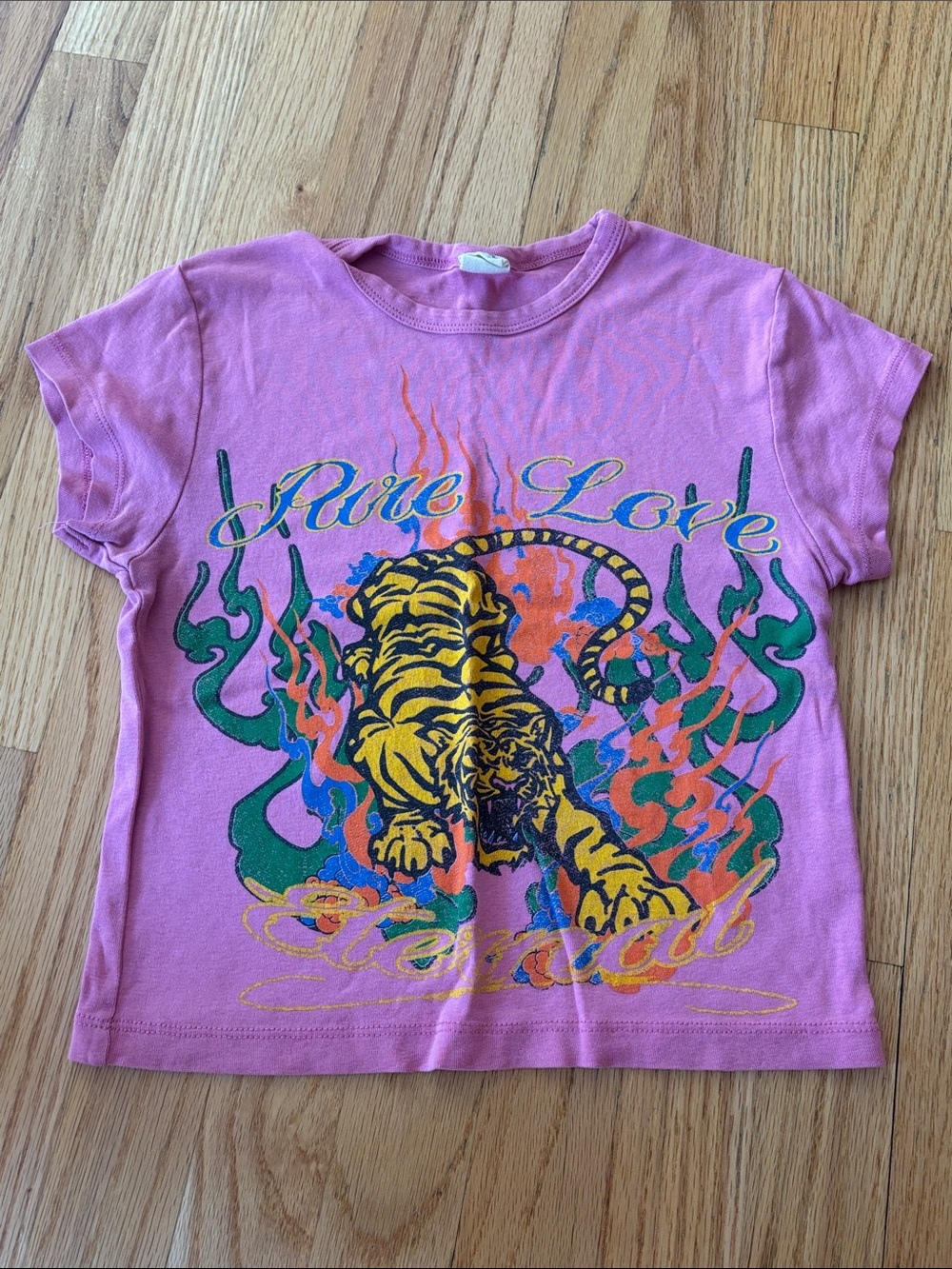 Pink Graphic Tiger Tee - Urban Outfitters